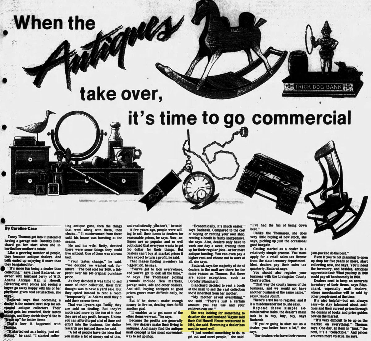 Old Howell House Restaurant - Sep 14 1988 Article
